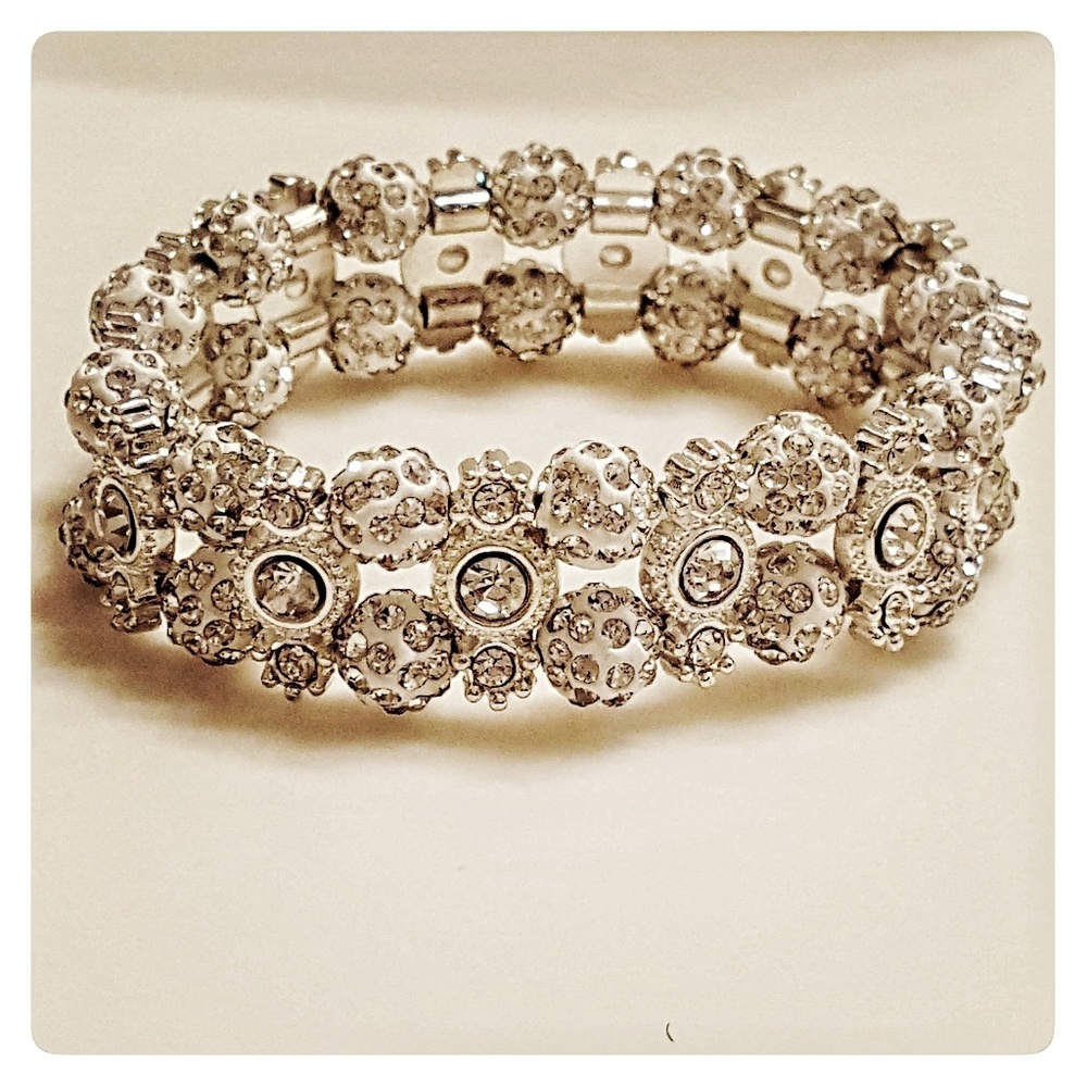 Double Sparkle Stretch Bracelet